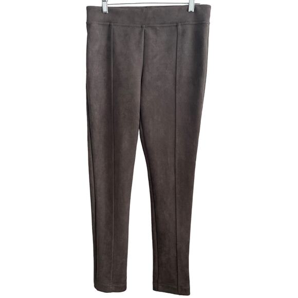 Andrew Marc Pants Womens Small Faux Suede Gray - Picture 7 of 11